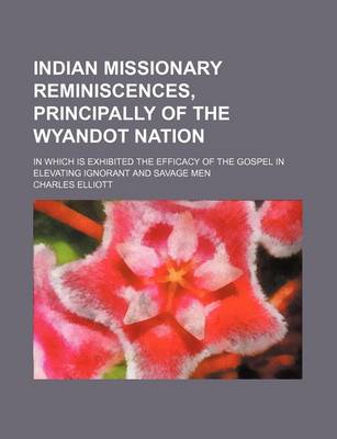 Book cover for Indian Missionary Reminiscences, Principally of the Wyandot Nation; In Which Is Exhibited the Efficacy of the Gospel in Elevating Ignorant and Savage Men