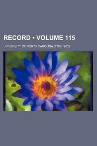 Cover of Record (Volume 115)