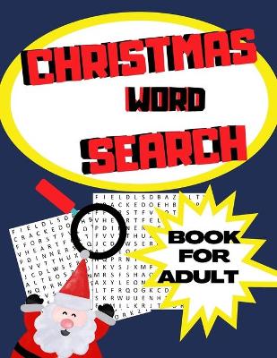 Book cover for Christmas Word Search Book for Adult