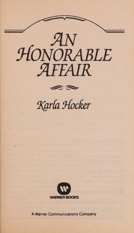 Book cover for An Honorable Affair