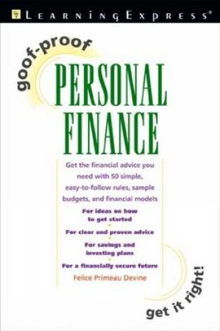 Cover of Goof Proof Personal Finance