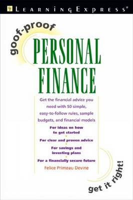 Book cover for Goof Proof Personal Finance