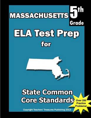 Book cover for Massachusetts 5th Grade ELA Test Prep