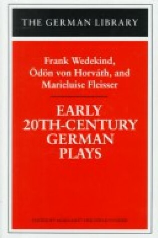 Cover of Early 20th-century German Plays