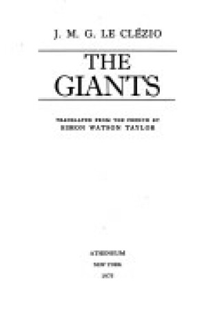 Cover of The Giants