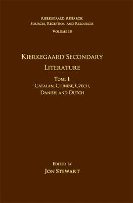Cover of Volume 18, Tome I: Kierkegaard Secondary Literature