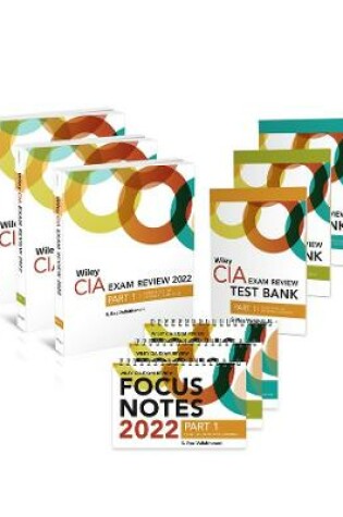 Cover of Wiley CIA 2022: Exam Review + Focus Notes + Test Bank Complete Set (2–year access)