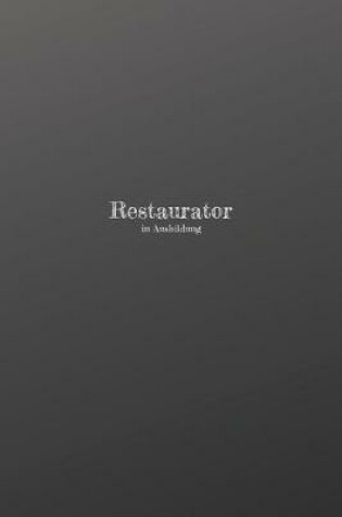 Cover of Restaurator in Ausbildung