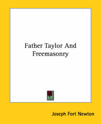 Book cover for Father Taylor and Freemasonry