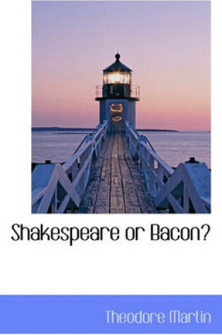 Cover of Shakespeare or Bacon?