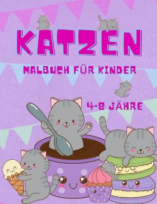 Book cover for Katze Färbung Buch für Kinder im Alter von 4-8