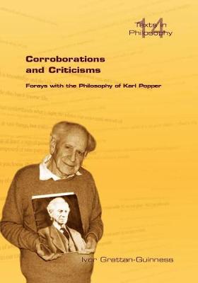 Book cover for Corroborations and Criticisms. Forays with the Philosophy of Karl Popper