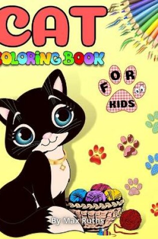 Cover of Cat Coloring Book For Kids