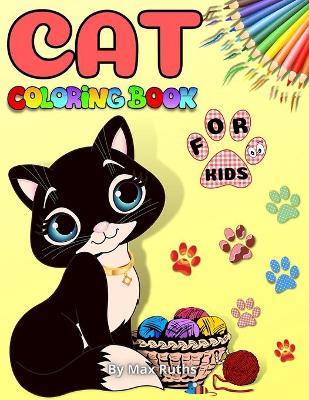 Book cover for Cat Coloring Book For Kids