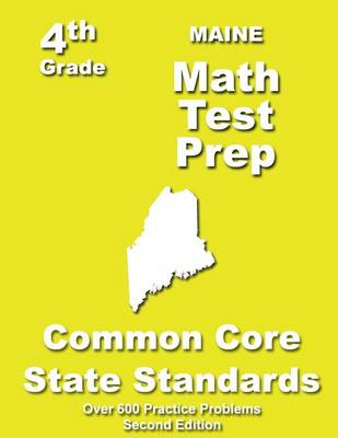 Book cover for Maine 4th Grade Math Test Prep