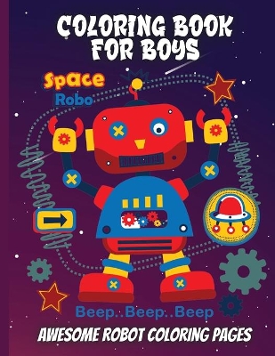 Book cover for Coloring Book For Boys