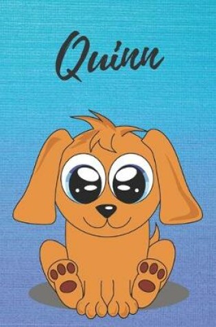 Cover of Quinn dog coloring book / notebook / journal / diary