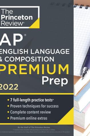 Cover of Princeton Review AP English Language & Composition Premium Prep, 2022