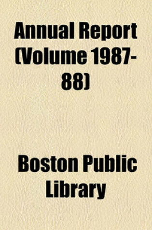 Cover of Annual Report (Volume 1987-88)