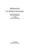 Book cover for Mathematics for Modern Economics