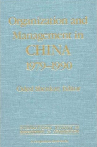 Cover of Organization and Management in China, 1979-90