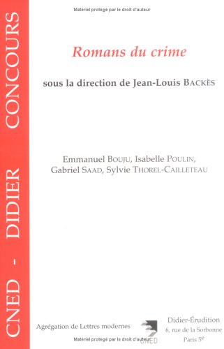 Cover of Romans Du Crime