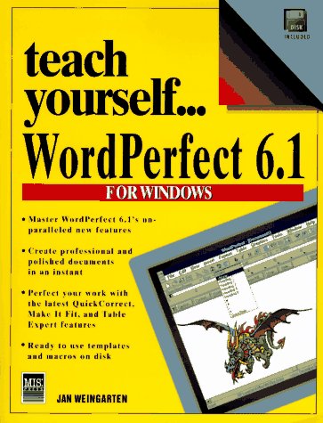 Book cover for Teach Yourself Wordperfect 6.1 for Windows