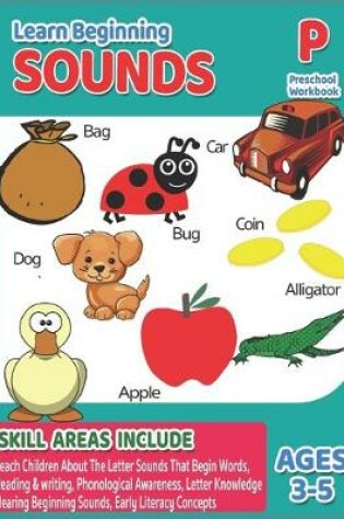 Cover of Preschool Workbook - Learn Beginning Sounds
