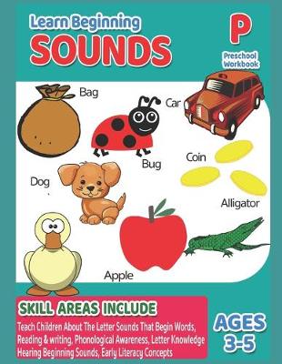 Cover of Preschool Workbook - Learn Beginning Sounds