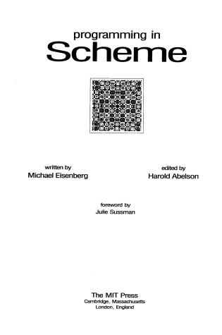 Cover of Programming in Scheme