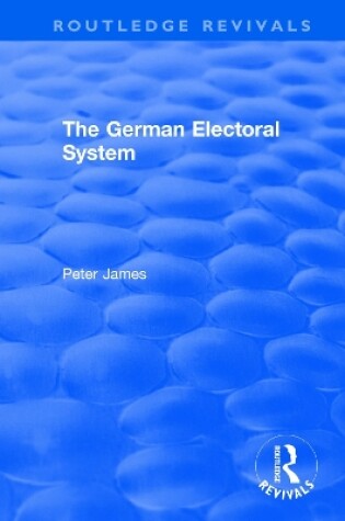 Cover of The German Electoral System
