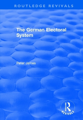 Book cover for The German Electoral System