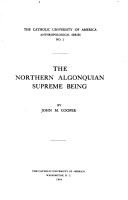 Book cover for The Northern Algonquian Supreme Being