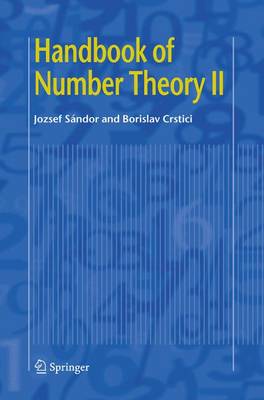 Book cover for Handbook of Number Theory II