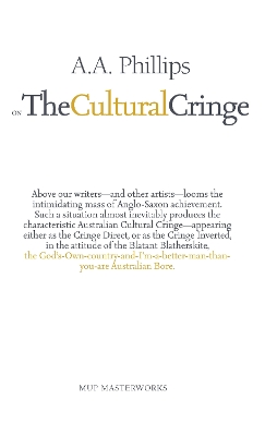 Book cover for On The Cultural Cringe