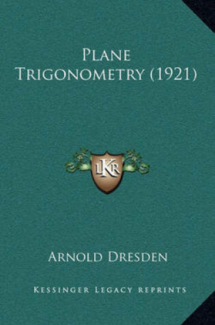 Cover of Plane Trigonometry (1921)