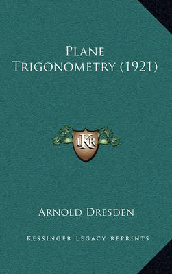 Book cover for Plane Trigonometry (1921)