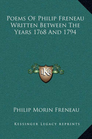 Cover of Poems of Philip Freneau Written Between the Years 1768 and 1794