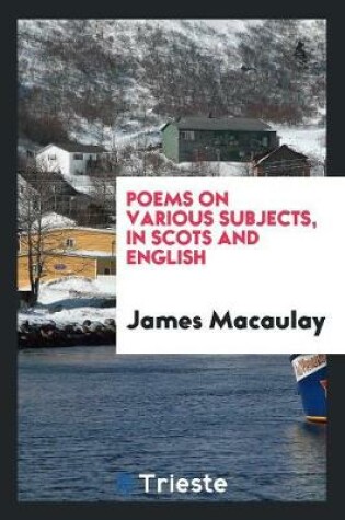 Cover of Poems on Various Subjects, in Scots and English