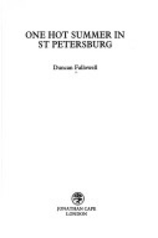 Cover of One Hot Summer in St.Petersburg