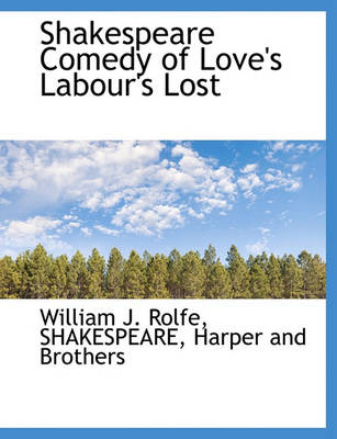 Book cover for Shakespeare Comedy of Love's Labour's Lost