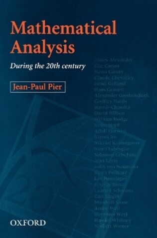 Cover of Mathematical Analysis during the 20th Century