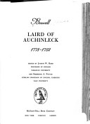 Cover of Boswell, Laird of Auchinleck, 1778-82
