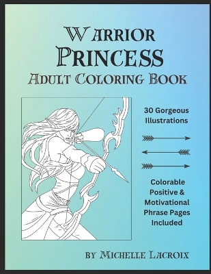 Book cover for Warrior Princess Adult Coloring Book