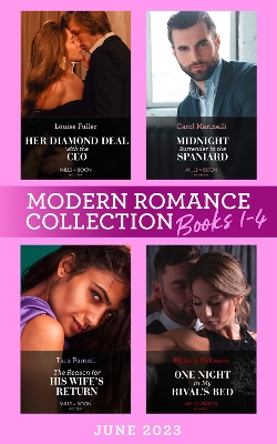 Book cover for Modern Romance June 2023 Books 1-4