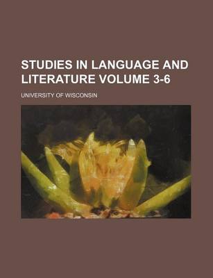 Book cover for Studies in Language and Literature Volume 3-6