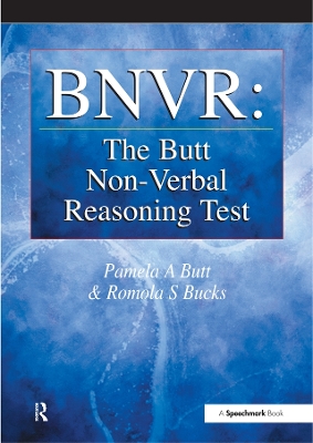 Book cover for BNVR: The Butt Non-Verbal Reasoning Test