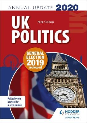 Book cover for UK Politics Annual Update 2020