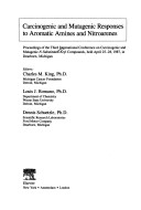 Cover of Carcinogenic and Mutagenic Responses to Aromatic Amines and Nitroarenes