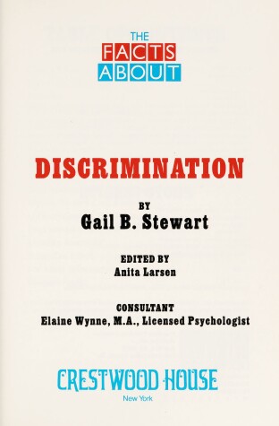Book cover for Discrimination